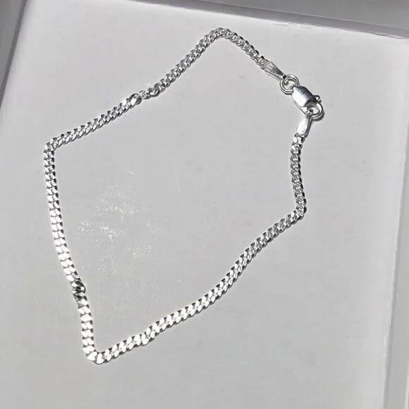 Sterling Silver Classic Chain Bracelet - Picture 1 of 2